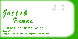 gotlib nemes business card